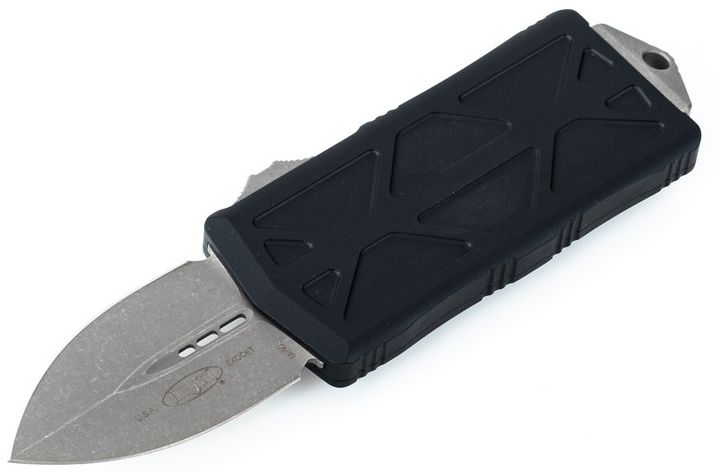 Microtech 157-10AP Exocet Black Handle Apocalyptic Blade